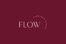 Visuel identitet for Flow Hair Studio
